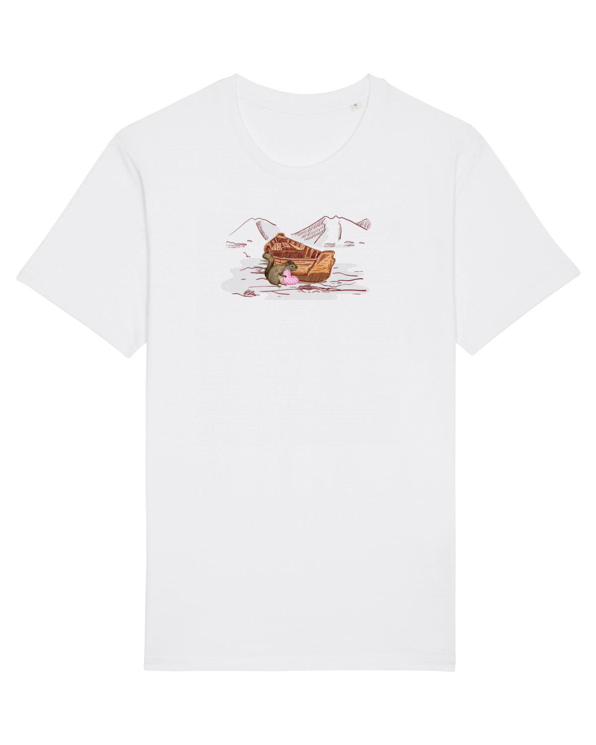 Tricou mânecă scurtă Unisex Rocker White