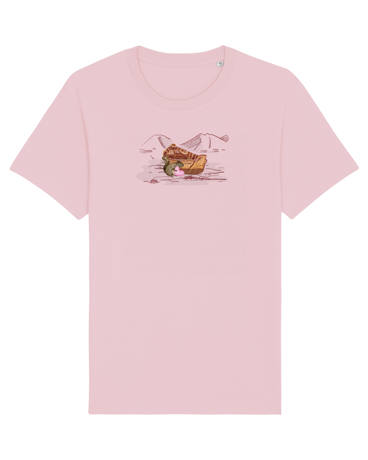 Tricou mânecă scurtă Unisex Rocker Cotton Pink