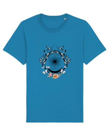 Geometric Floral Azur