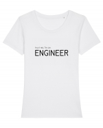 Trust me, I'm an Engineer Tricou mânecă scurtă guler larg fitted Damă Expresser