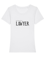 Trust me, I'm a Lawyer/Avocat Tricou mânecă scurtă guler larg fitted Damă Expresser