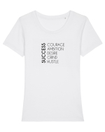 Success Tricou mânecă scurtă guler larg fitted Damă Expresser