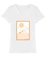 Keep going Tricou mânecă scurtă guler V Damă Evoker