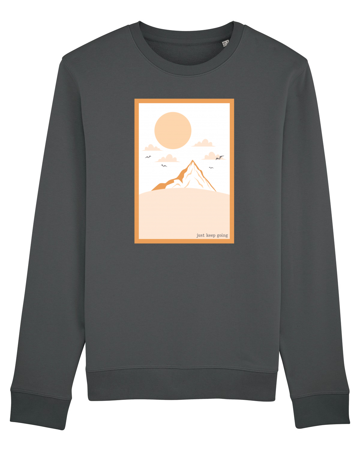 Bluză mânecă lungă Unisex Rise Anthracite
