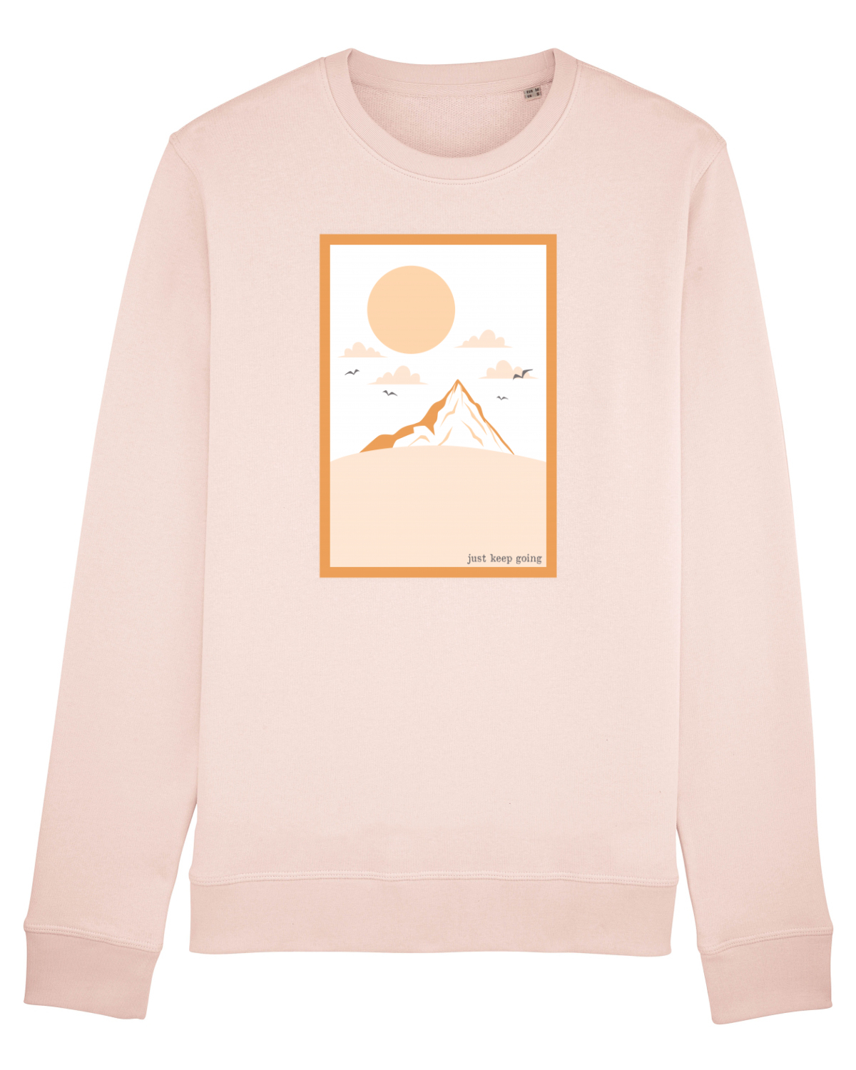 Bluză mânecă lungă Unisex Rise Candy Pink