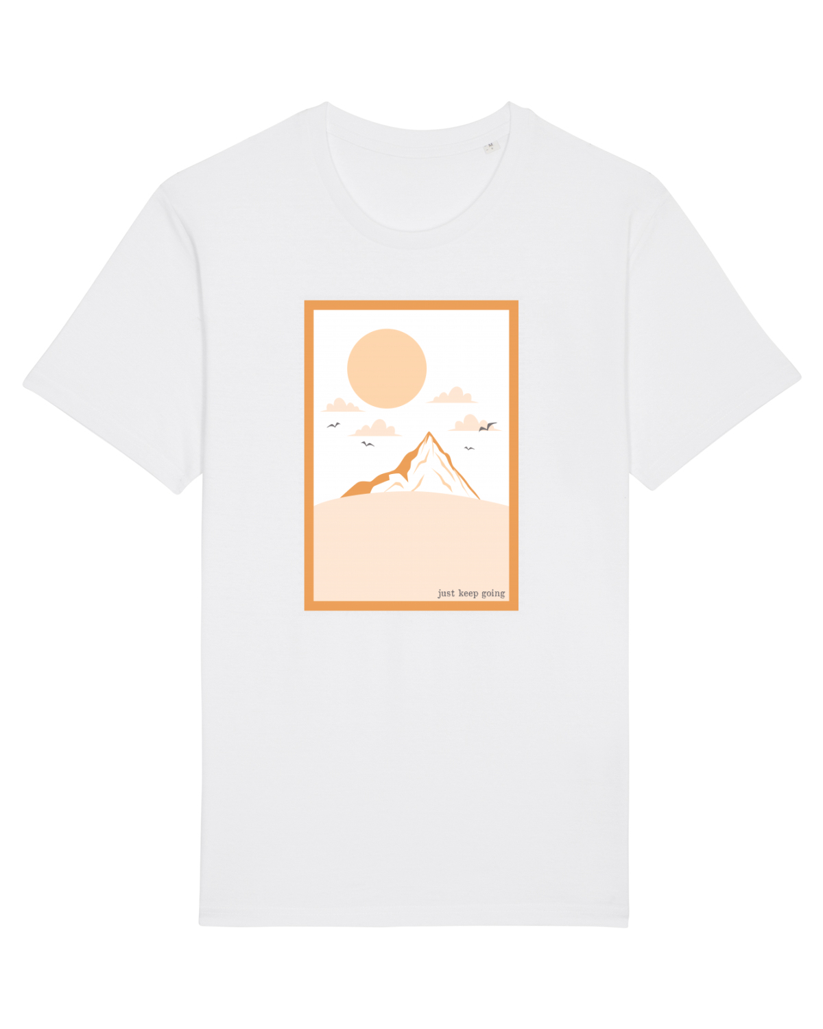 Tricou mânecă scurtă Unisex Rocker White