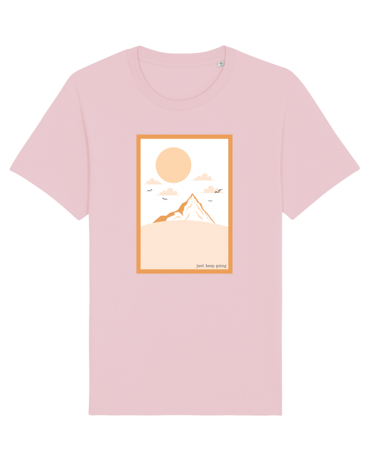 Tricou mânecă scurtă Unisex Rocker Cotton Pink