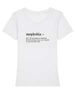 Mephobia Tricou mânecă scurtă guler larg fitted Damă Expresser