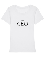 the CEO Tricou mânecă scurtă guler larg fitted Damă Expresser