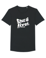 Shut up liver, ur fine! Tricou mânecă scurtă guler larg Bărbat Skater