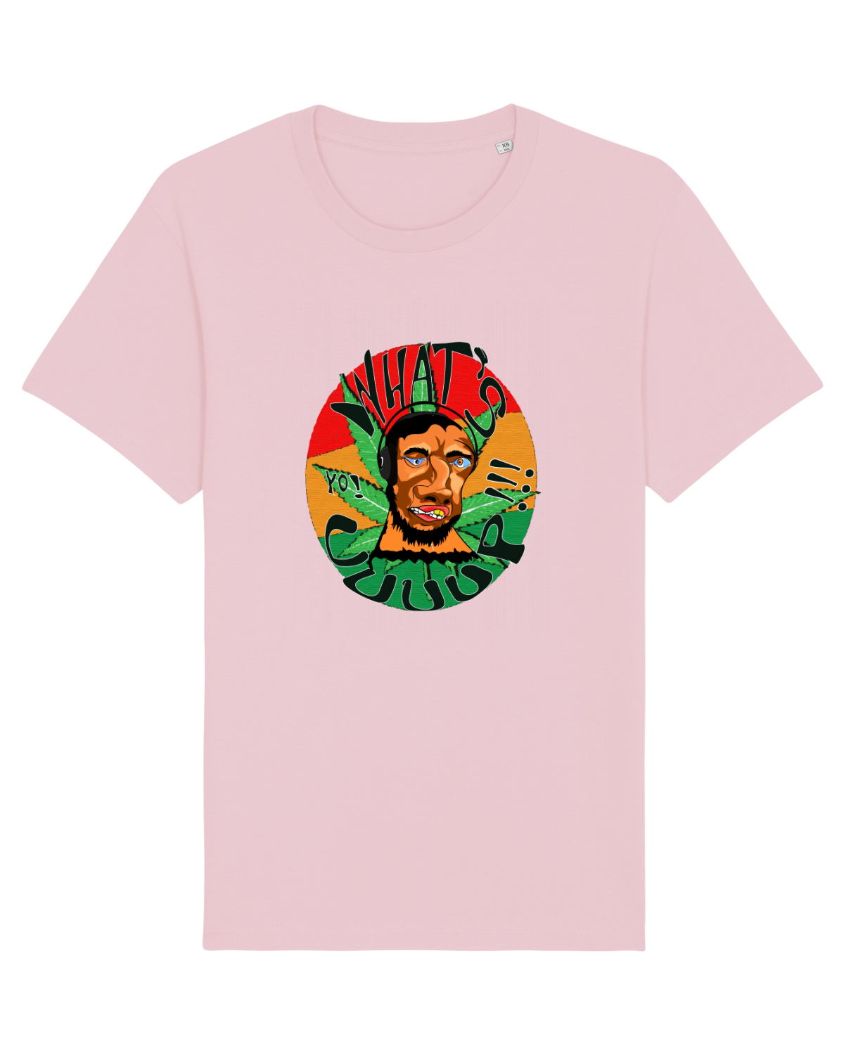 Tricou mânecă scurtă Unisex Rocker Cotton Pink