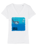 Nirvana Nevermind Tricou mânecă scurtă guler V Damă Evoker