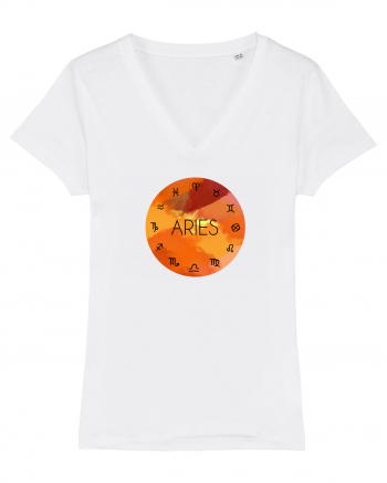 Aries Astrological Sign/BERBEC/Zodiac White
