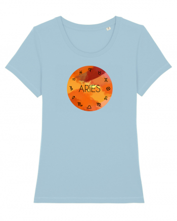 Aries Astrological Sign/BERBEC/Zodiac Sky Blue
