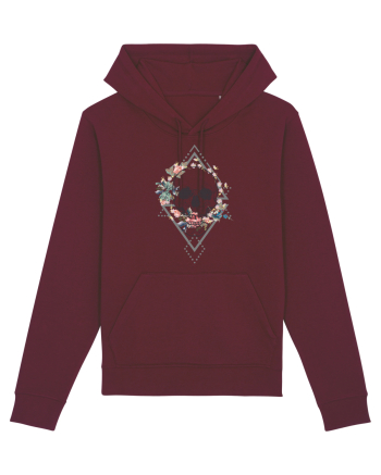 Craniu Floral Burgundy
