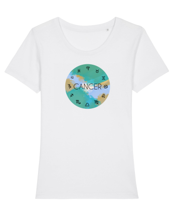Cancer Astrological Sign/RAC/Zodiac White
