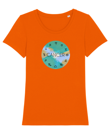 Cancer Astrological Sign/RAC/Zodiac Bright Orange