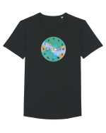 Cancer Astrological Sign/RAC/Zodiac Tricou mânecă scurtă guler larg Bărbat Skater