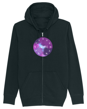 Gemini Astrological Sign/GEMENI/Zodiac Black