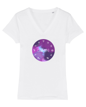 Gemini Astrological Sign/GEMENI/Zodiac White