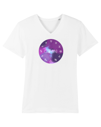 Gemini Astrological Sign/GEMENI/Zodiac White