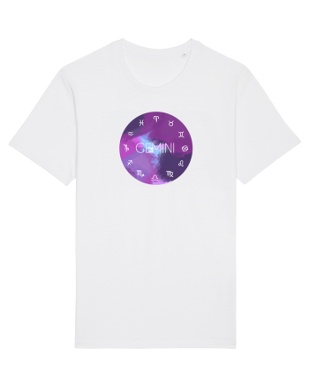 Gemini Astrological Sign/GEMENI/Zodiac White