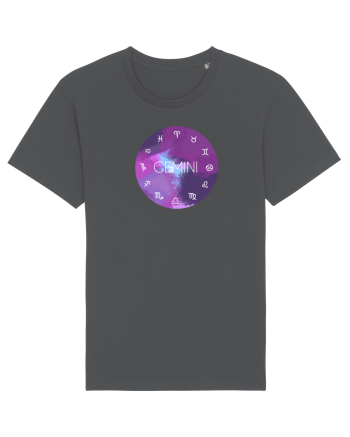 Gemini Astrological Sign/GEMENI/Zodiac Anthracite