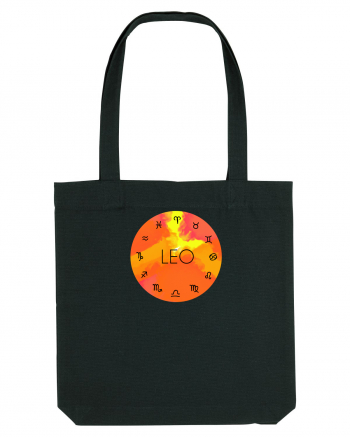 Leo Astrological Sign/LEU/Zodiac Black