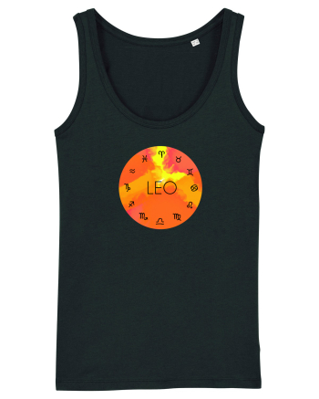 Leo Astrological Sign/LEU/Zodiac Black