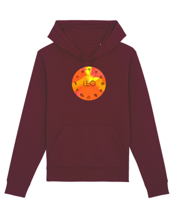 Leo Astrological Sign/LEU/Zodiac Burgundy