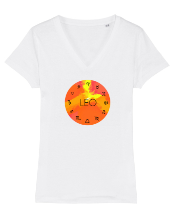 Leo Astrological Sign/LEU/Zodiac White