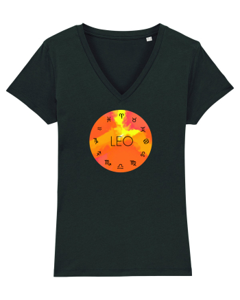 Leo Astrological Sign/LEU/Zodiac Black