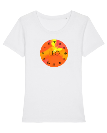 Leo Astrological Sign/LEU/Zodiac White