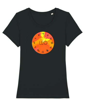 Leo Astrological Sign/LEU/Zodiac Black