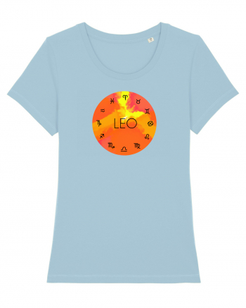 Leo Astrological Sign/LEU/Zodiac Sky Blue