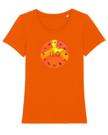 Leo Astrological Sign/LEU/Zodiac Bright Orange
