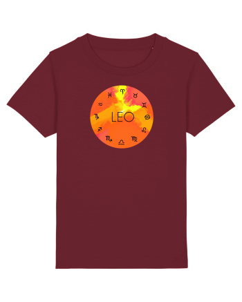 Leo Astrological Sign/LEU/Zodiac Burgundy