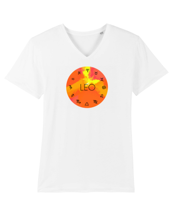 Leo Astrological Sign/LEU/Zodiac White