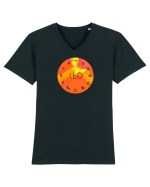Leo Astrological Sign/LEU/Zodiac Tricou mânecă scurtă guler V Bărbat Presenter