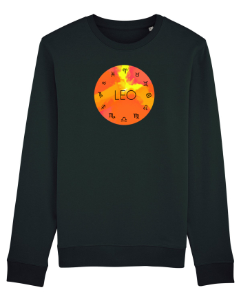 Leo Astrological Sign/LEU/Zodiac Black