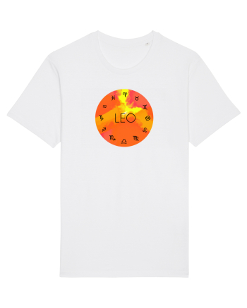Leo Astrological Sign/LEU/Zodiac White
