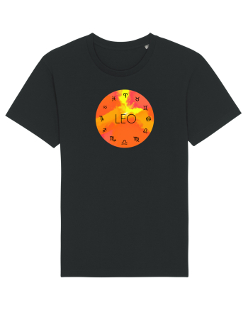 Leo Astrological Sign/LEU/Zodiac Black