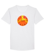 Leo Astrological Sign/LEU/Zodiac Tricou mânecă scurtă guler larg Bărbat Skater