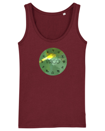 Virgo Astrological Sign/FECIOARA/Zodiac Burgundy