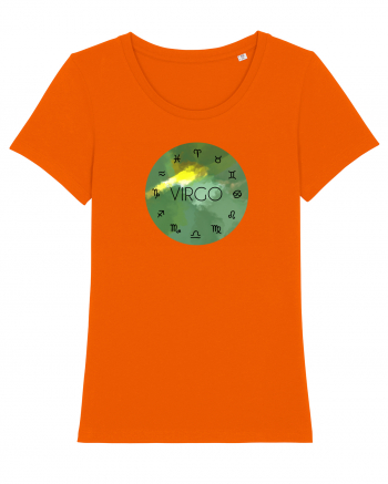 Virgo Astrological Sign/FECIOARA/Zodiac Bright Orange