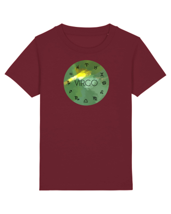 Virgo Astrological Sign/FECIOARA/Zodiac Burgundy