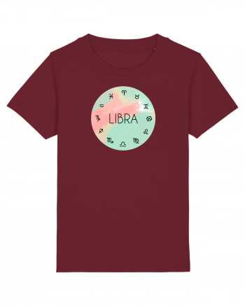Libra Astrological Sign/BALANTA/Zodiac Burgundy