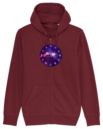 Scorpio Astrological Sign/SCORPION/Zodiac Burgundy
