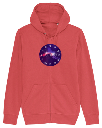 Scorpio Astrological Sign/SCORPION/Zodiac Carmine Red