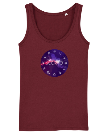 Scorpio Astrological Sign/SCORPION/Zodiac Burgundy
